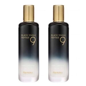 Lot 2 Farmstay Black Snail & Peptide9 Repair Emulsion Duo 120ml Anti-Aging